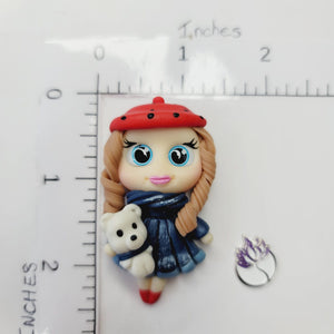 288 Kailey Clay Doll for Bow-Center, Jewelry Charms, Accessories, and More