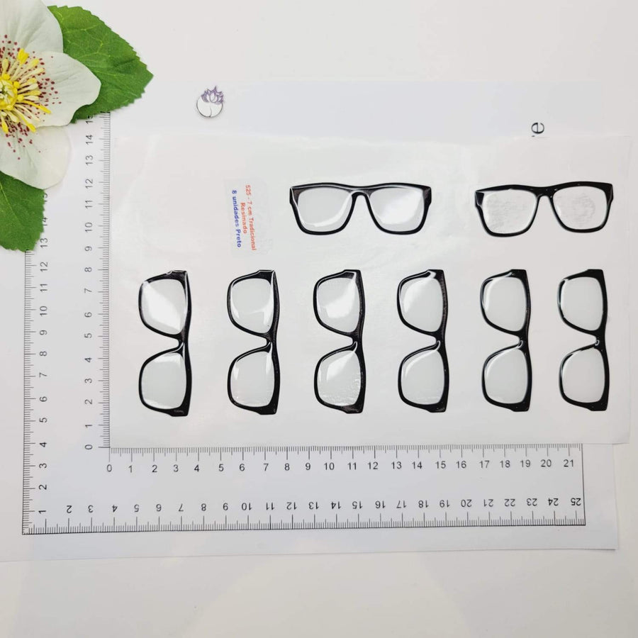 Adhesive Resin Eye Glasses for Clays MNC 525 7cm 8Units