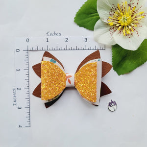 Pumpkin Lila Hair-Bow