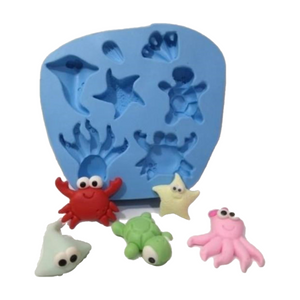 Bottom of the Ocean Creatures Silicone Mold MJ #16