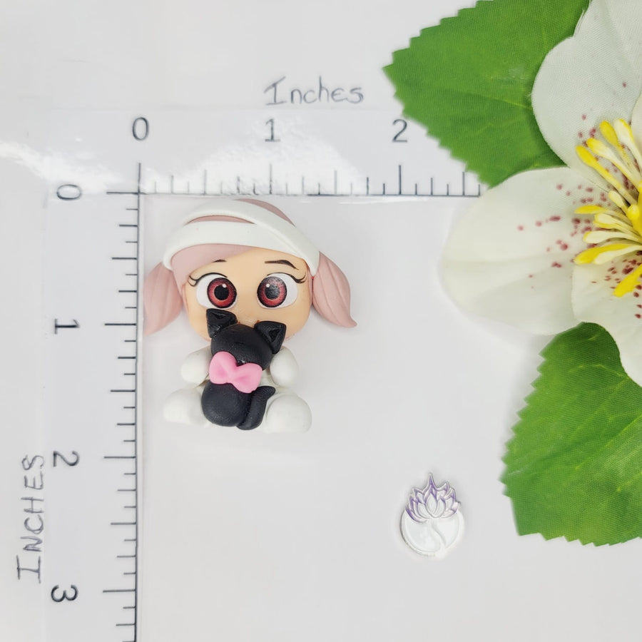 053 Baby Mummy 2 Clay Doll for Bow-Center, Jewelry Charms, Accessories and More