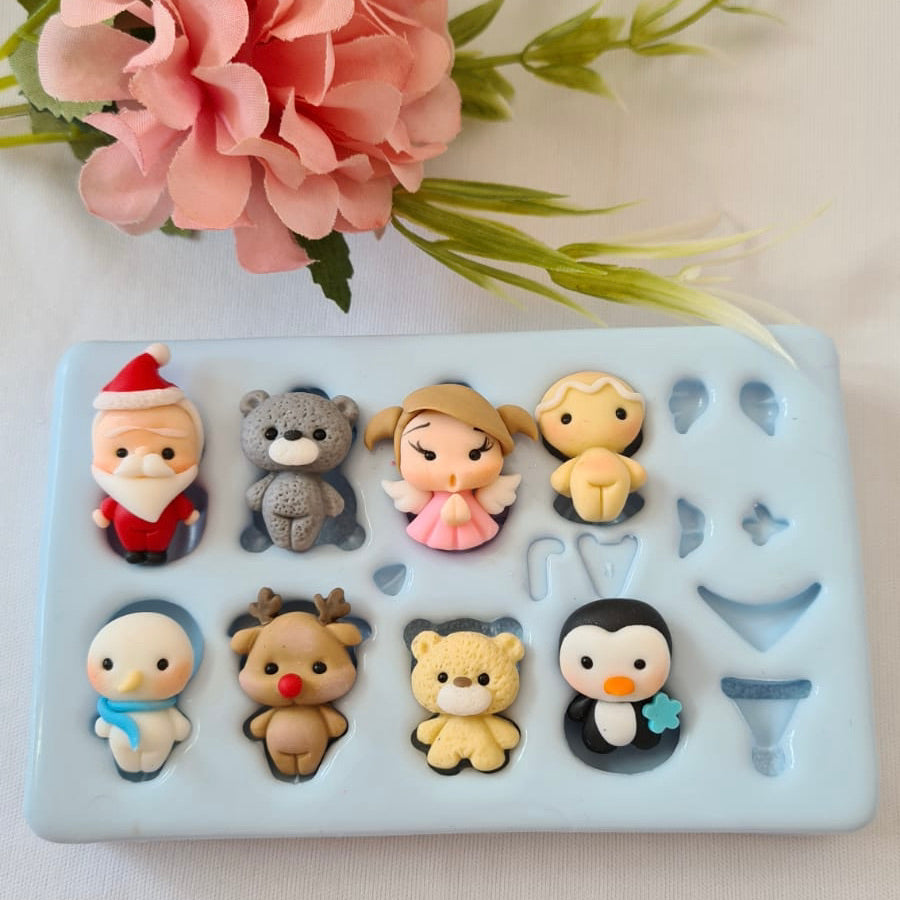 AJ #60 Xmas mini cuties silicone mold