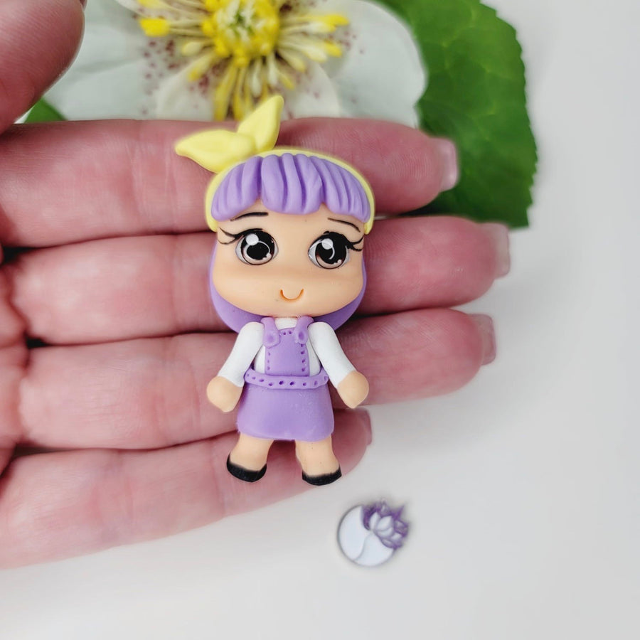 285 Julia Clay Doll for Bow-Center, Jewelry Charms, Accessories, and More