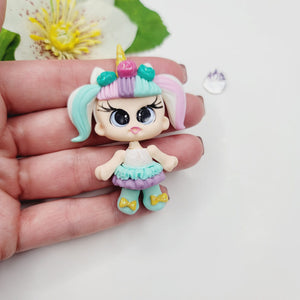 Fantalie #210 Clay Doll for Bow-Center, Jewelry Charms, Accessories, and More