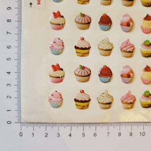 Adhesive Resin Cupcakes (M) MNC 509 12mm 60 Units