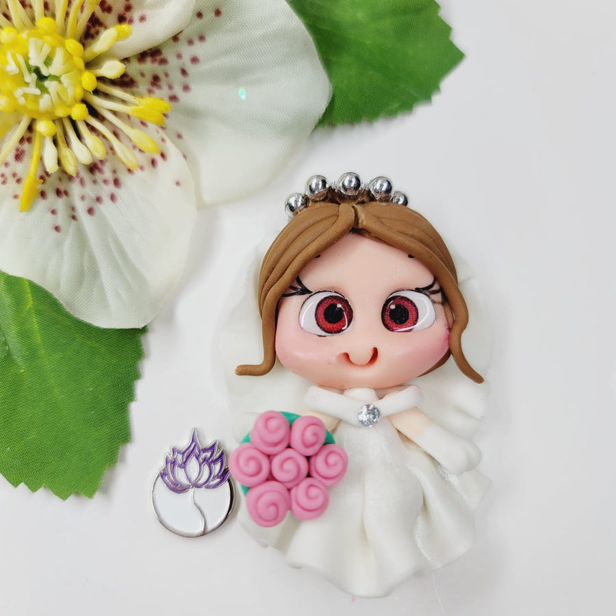 145 Deva Clay Doll for Bow-Center, Jewelry Charms, Accessories, and More