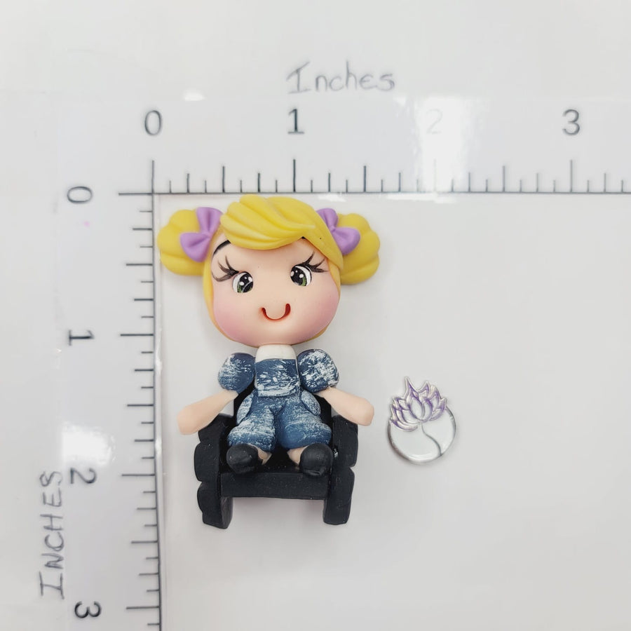 225 Gabrielle Clay Doll for Bow-Center, Jewelry Charms, Accessories, and More