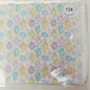 Decoupage Tissue for Clays and DIY Projects #16 Approx. 18cmx18cm