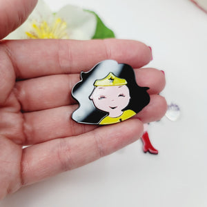 Super Hero Face Double Acrylic Apliques