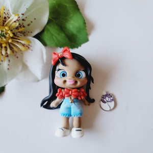 Ciara #119 Clay Doll for Bow-Center, Jewelry Charms, Accessories, and More