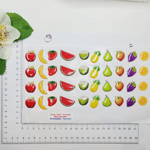 Adhesive Resin Fruits (M) MNC 535 2 cm 40 Units