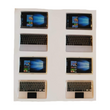 Load image into Gallery viewer, MNC Mini Notebook Resin Stickers - 3.4cm x 2.2 cm- 4 Pairs Multicolor (M)
