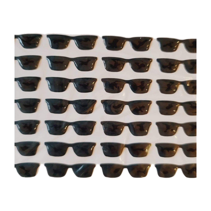 Adhesive Resin Sunglasses for Clays ADD 3.25 cm 35 Units