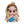 Load image into Gallery viewer, 248 Holy Mary 1  Clay Doll for Bow-Center, Jewelry Charms, Accessories, and More
