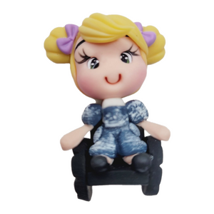 225 Gabrielle Clay Doll for Bow-Center, Jewelry Charms, Accessories, and More