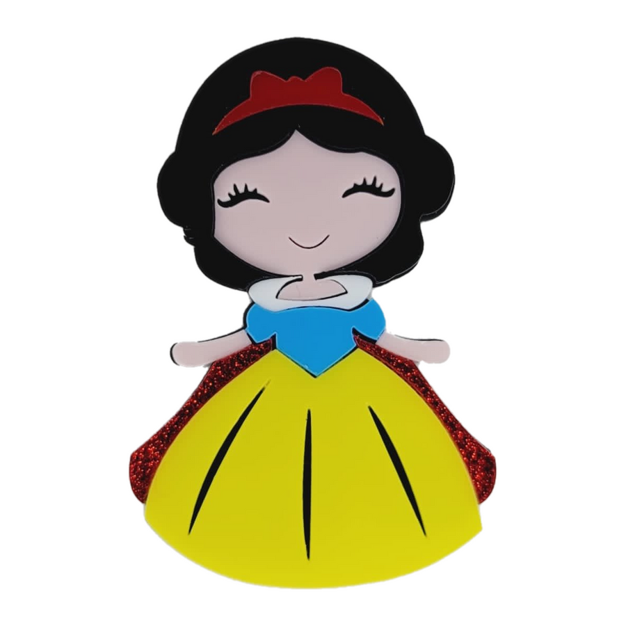 Snow White Double Acrylic Appliques