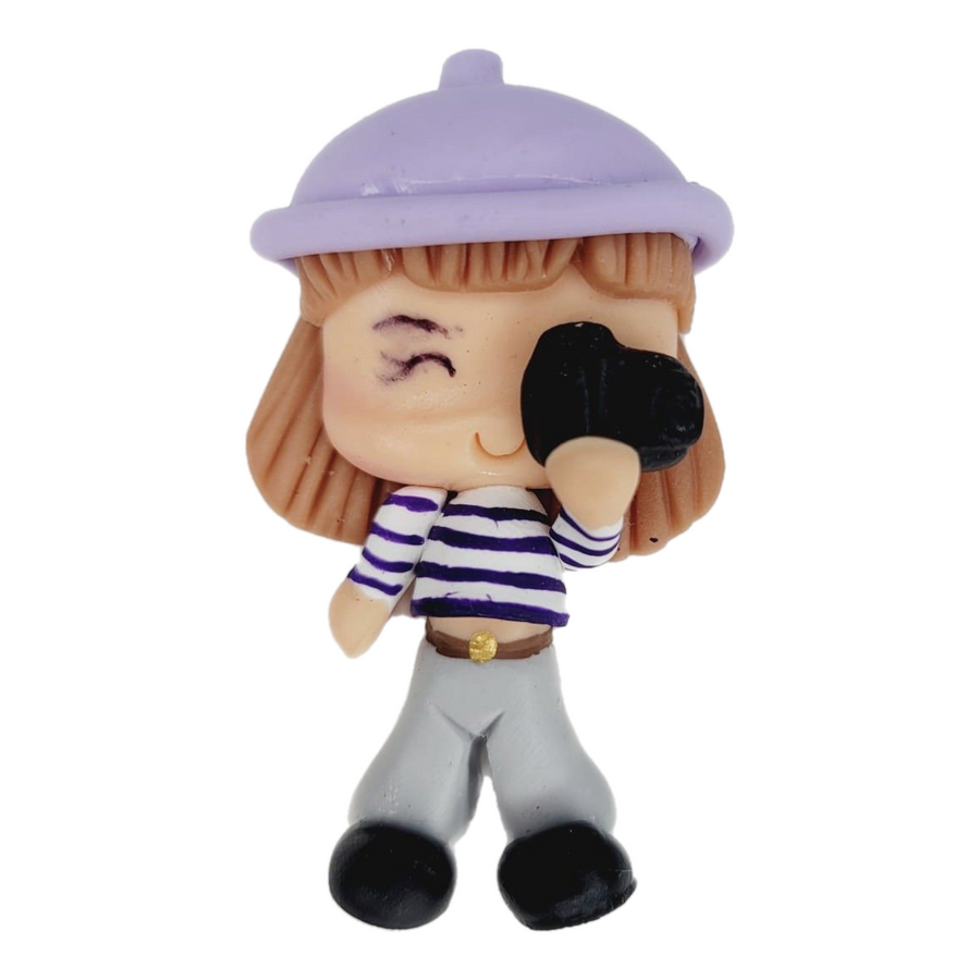 569 Vera The Photographer Clay Doll for Bow-Center, Jewelry Charms, Accessories, and More