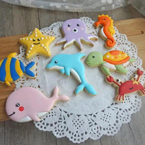 8Pcs/Set Biscuit Cookies Cutter Mold Ocean Creatures