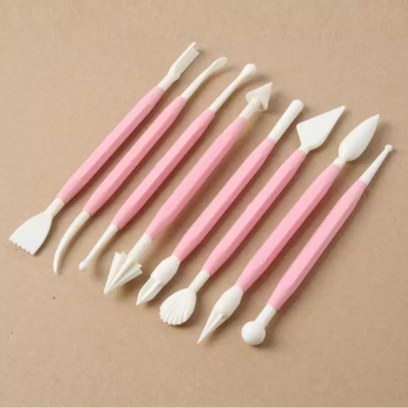 Plastic Clay Sculpting Set Tool kit (8 pcs)