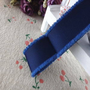 Burr Edge Grosgrain Ribbon - Sold by the Yard