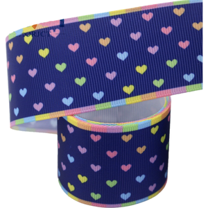 Love Printed Grosgrain Ribbon - 1 1/2" (38mm) - Sold by the Yard