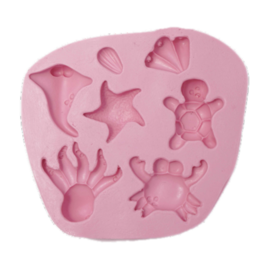 Bottom of the Ocean Creatures Silicone Mold MJ #16