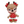 Load image into Gallery viewer, 247 Holly Reindeer Xmas Clay Doll for Bow-Center, Jewelry Charms, Accessories, and More
