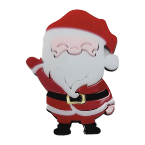 Santa Double Acrylic Apliques